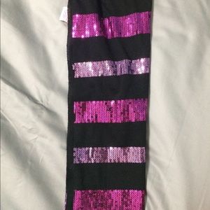 Candie’s Sequin Purple and Black Scarf